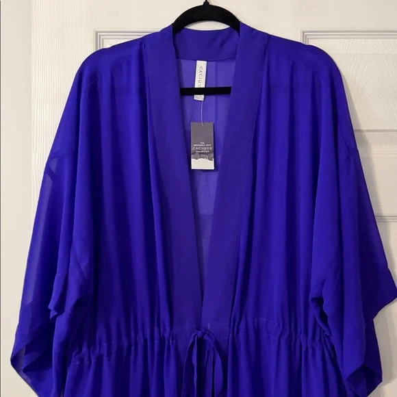 CACIQUE Vibrant Purple  Long Night Robes length 52” bust 50” brand new - Picture 2 of 8